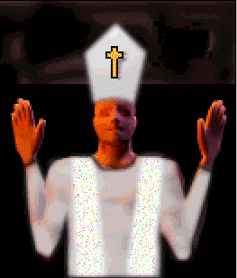 An image of a Pope by the Scribe